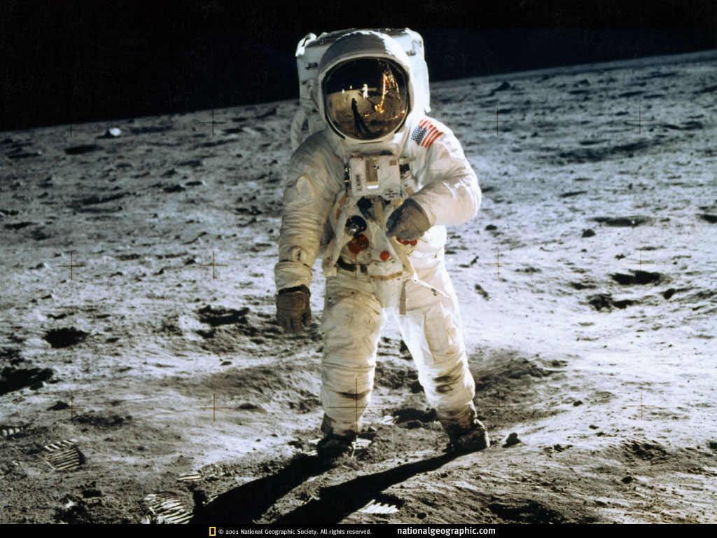 Buzz Aldrin pris en photo par Neil amstrong