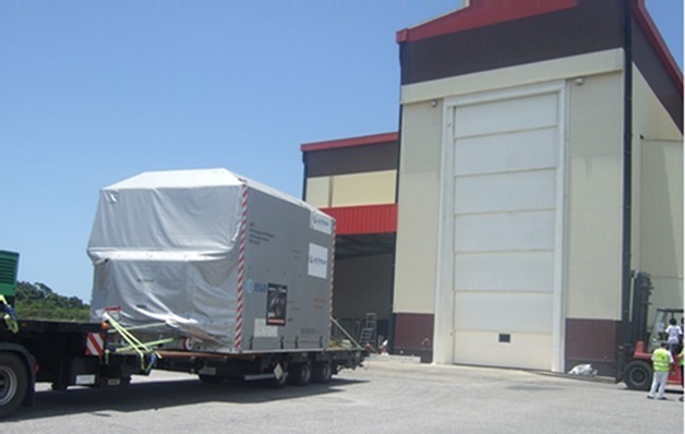 l'arrivée au CSG (source Astrium)