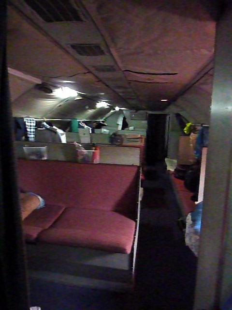 les couchettes pour l'équipage technique