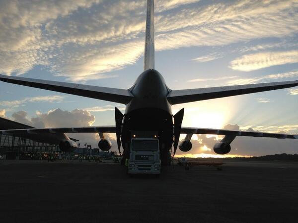 déchargement des moyens sols (source ESA)