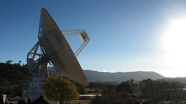 l'antenne 70m à Canberra