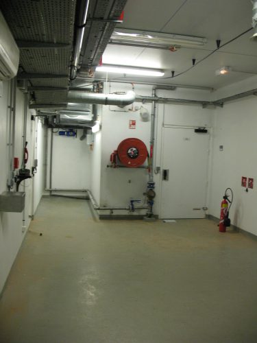 la salle de repli où on peut rester en autonomie d'air 45 minutes