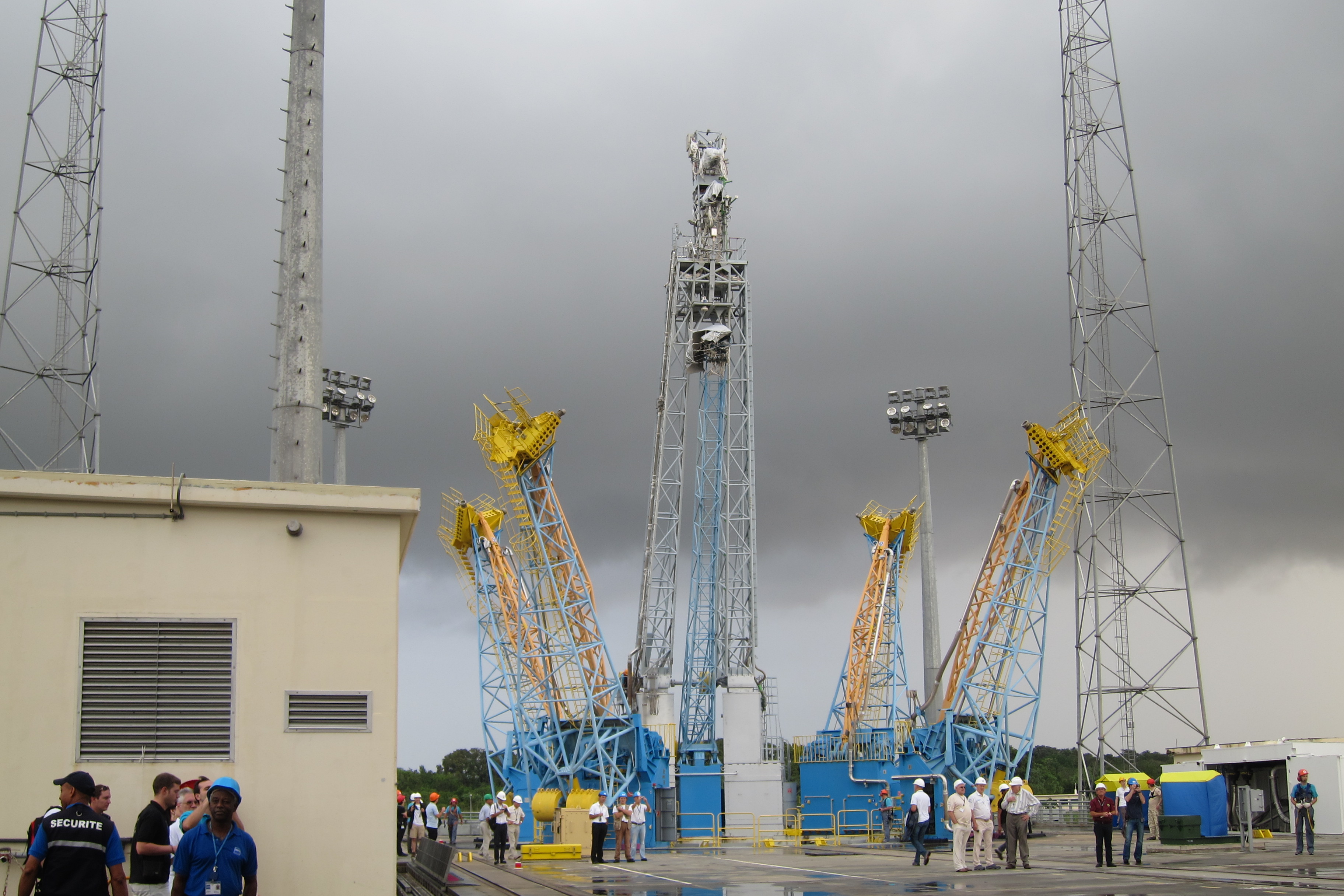Le pas de tir, sans lanceur