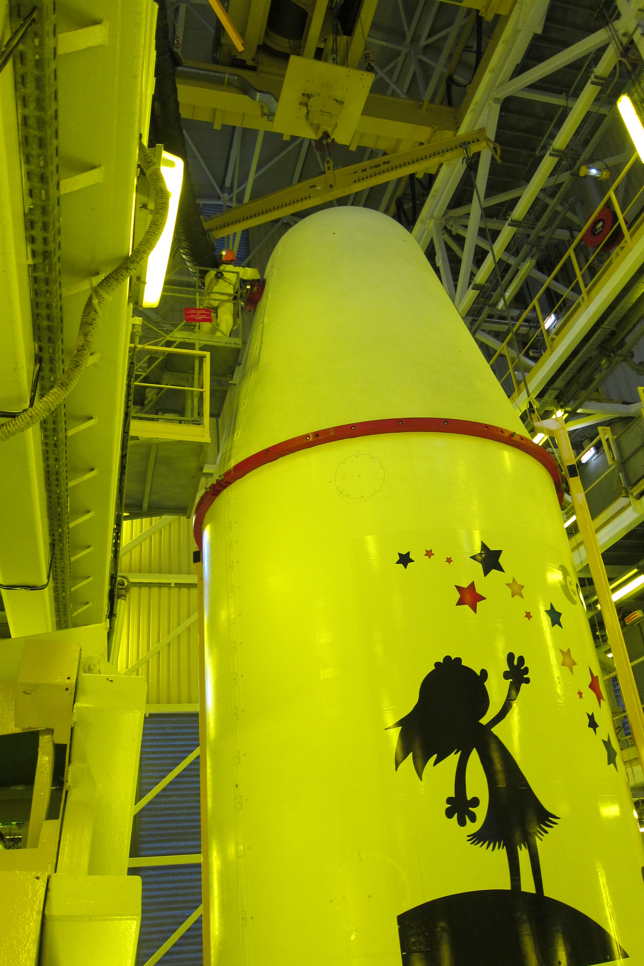 mise en place d'une des 2 ventilations supérieures