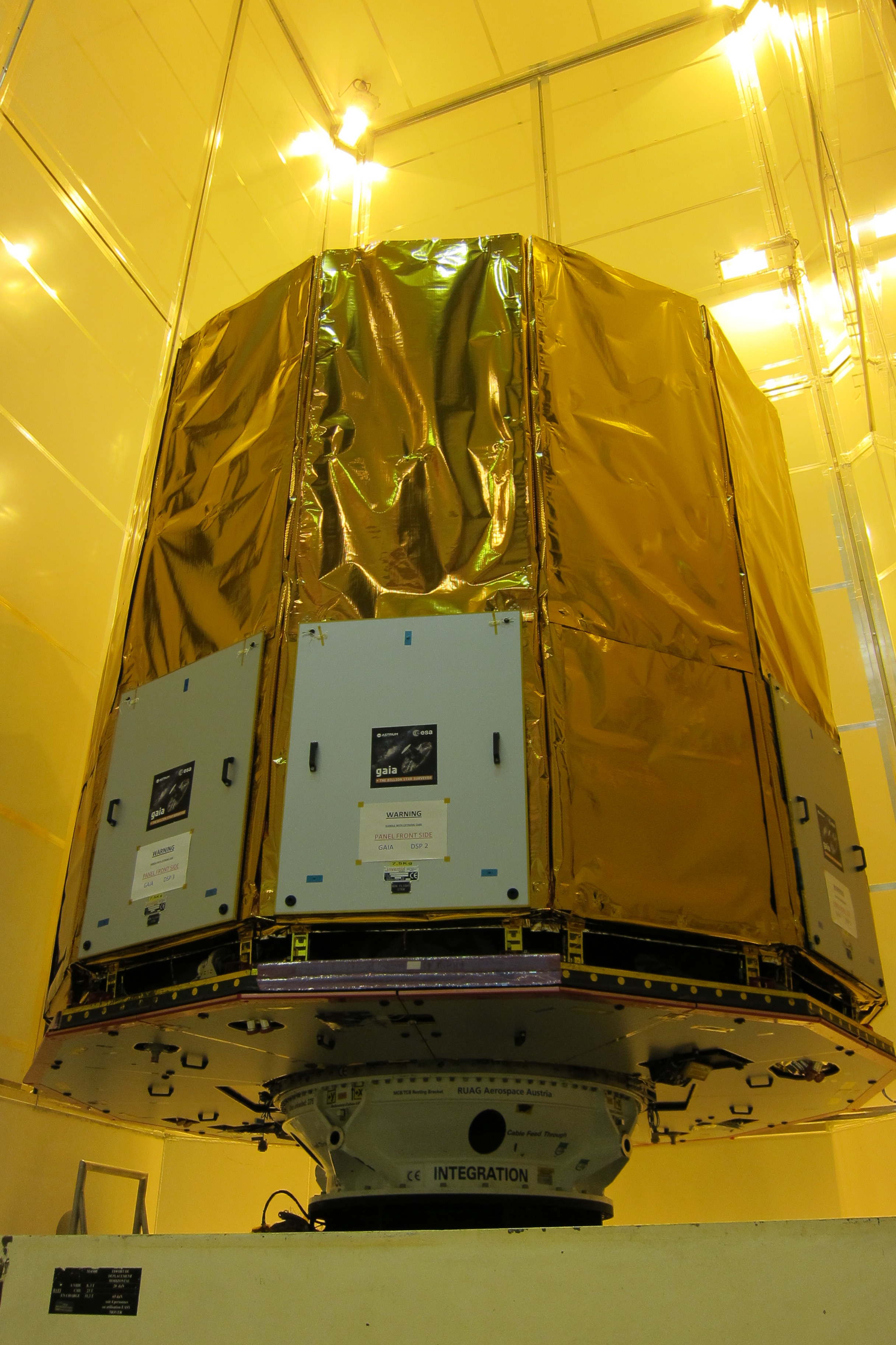 GAIA dans le conteneur CCU3