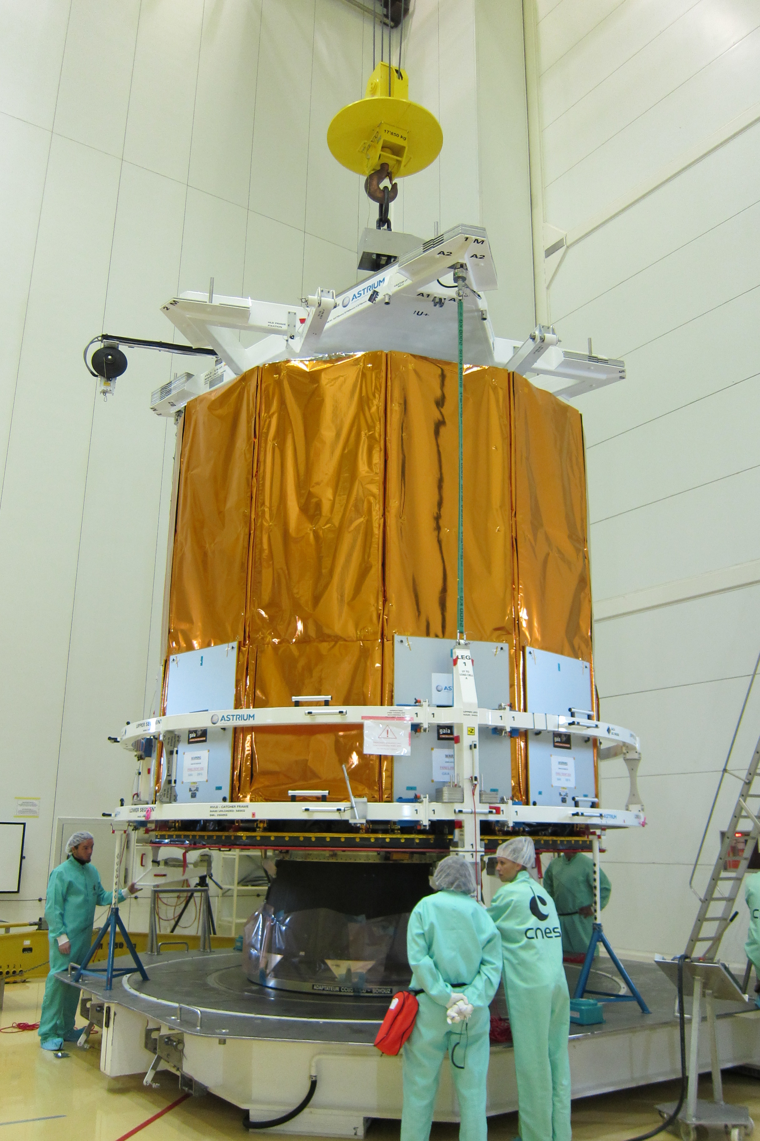 Mise en place du moyen de levage