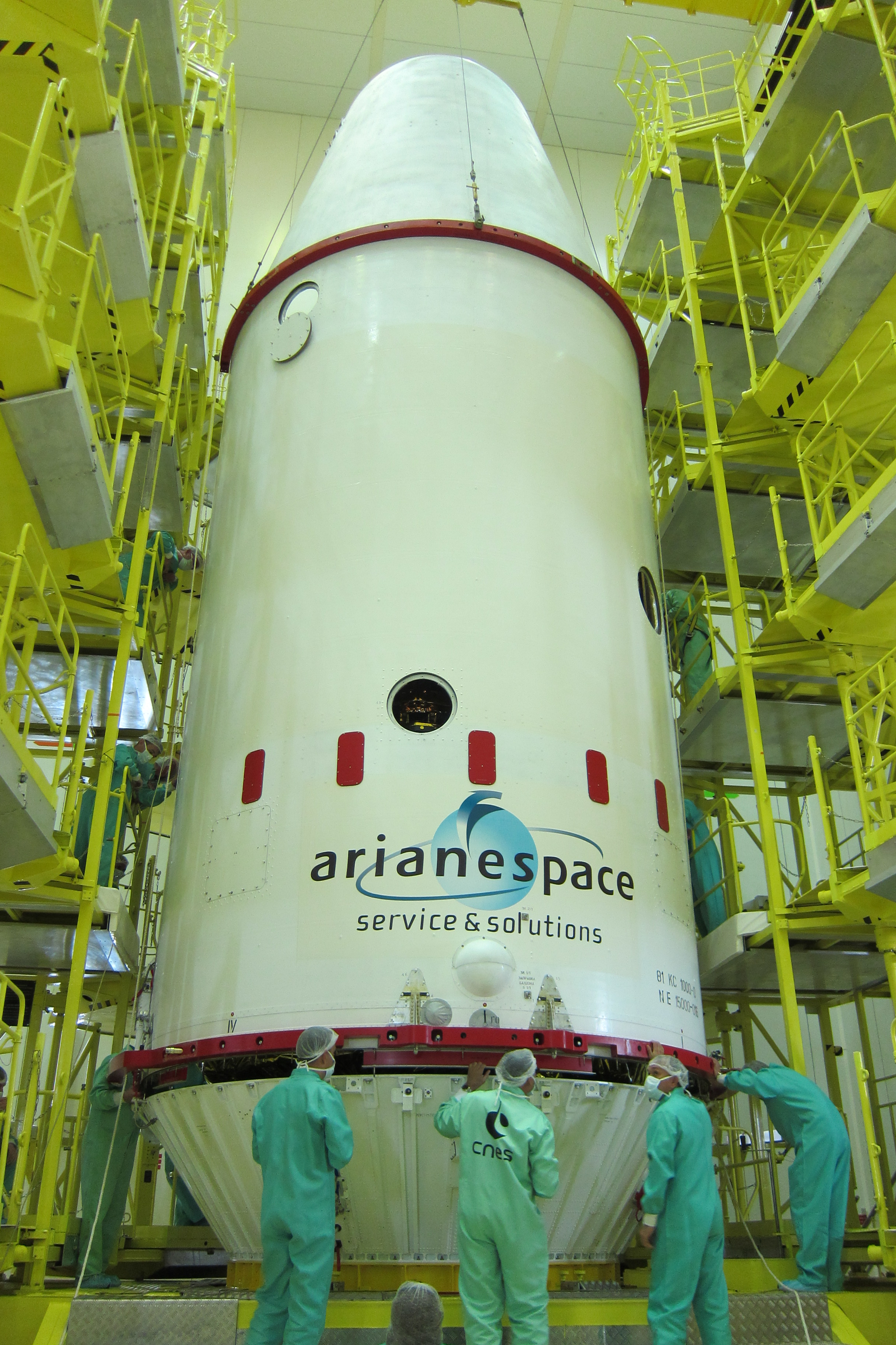 Première demie-coiffe en place