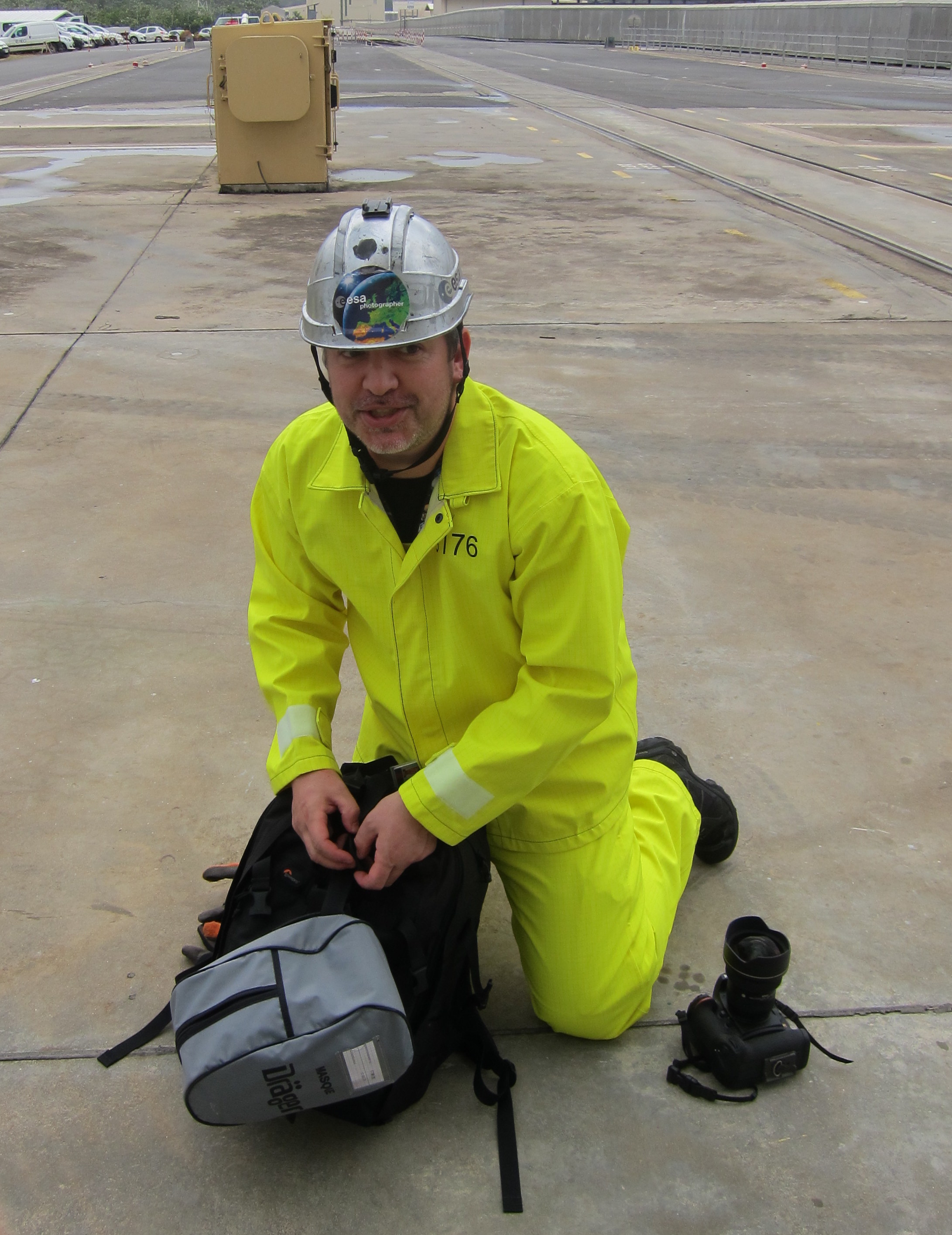 M. Pedoussaut, photographe pour l'ESA