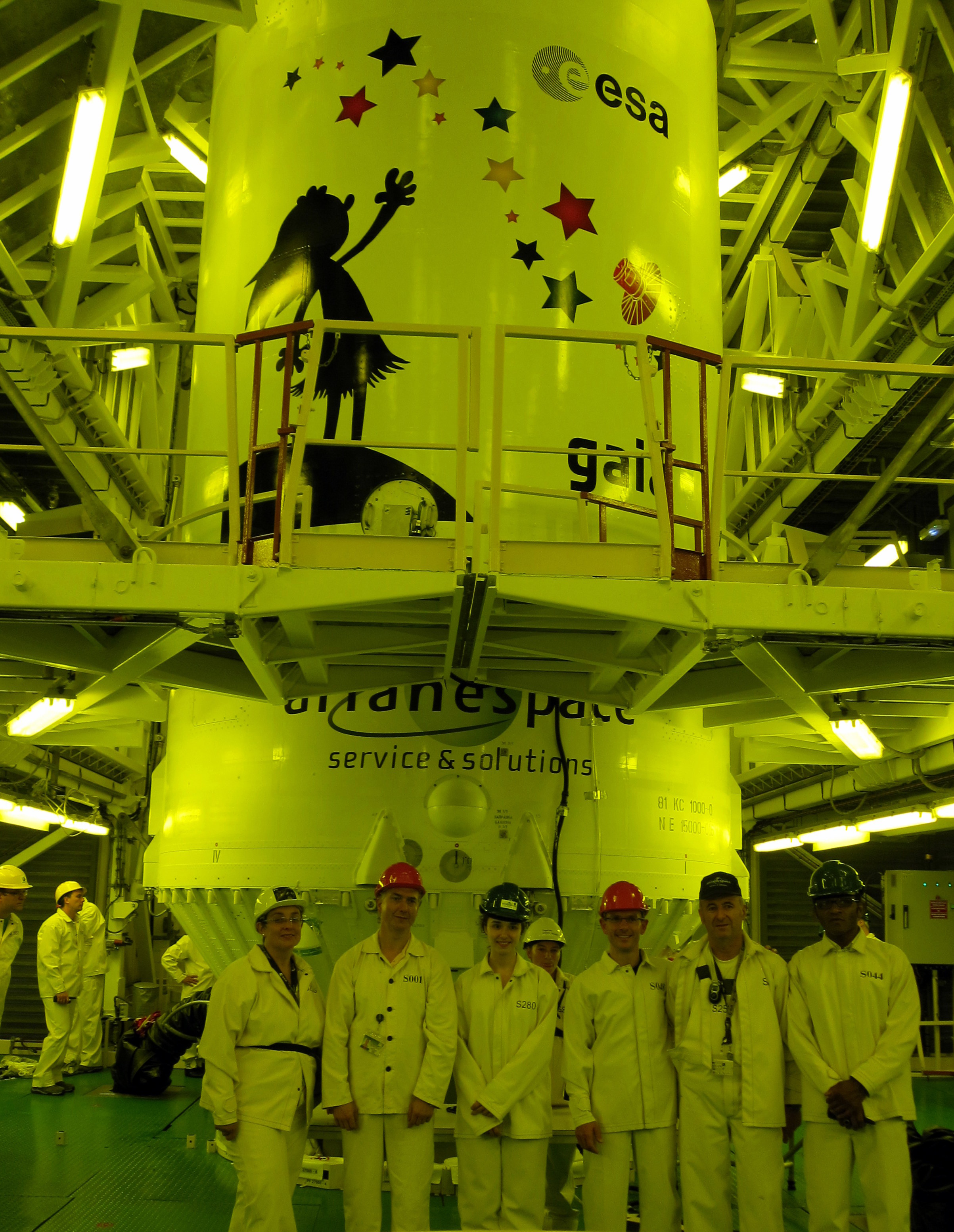 Avec quelques personnes d'Arianespace