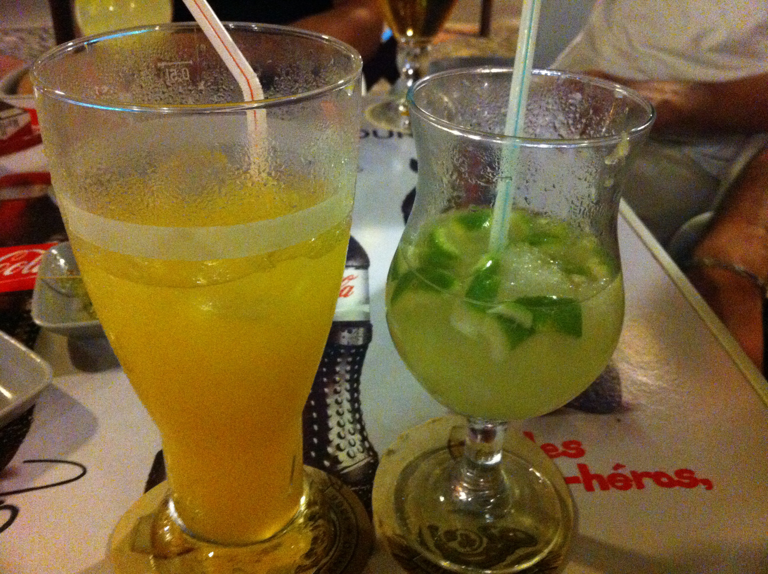 boissons locales : planteur et caïpirinia