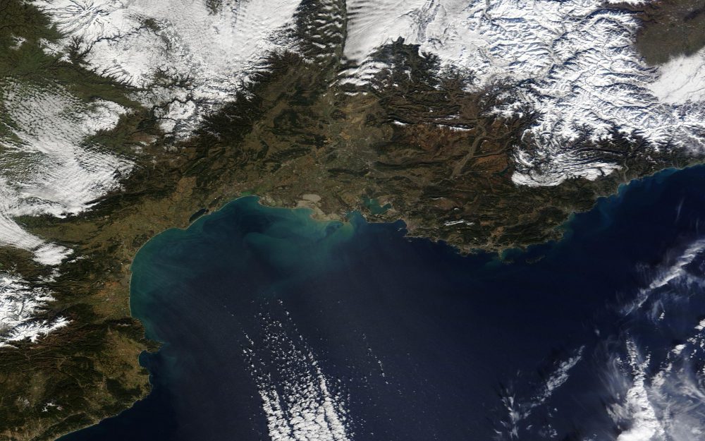 Image par le satellite Terra de la NASA le 25 Janvier 2013 (source http://earthobservatory.nasa.gov/)