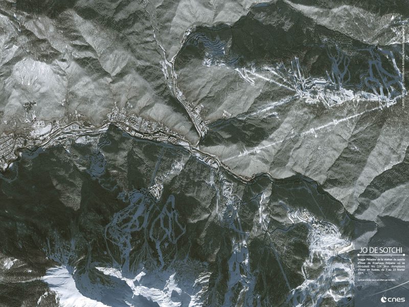 Sochi vu par Pleiades (source CNES)