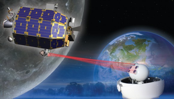 Ladee est équipée d'un démonstrateur de communication laser lunaire (LLCD) pour établir qu'une communication laser dans les deux sens au-delà de la Terre est possible, en élargissant la possibilité de transmettre de grandes quantités de données. Cette nouvelle capacité pourrait un jour permettre des données haute définition dans l'espace lointain (Crédit: NASA)