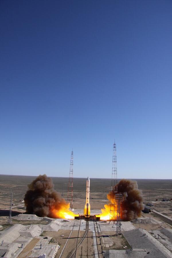 Lancement de Proton 28/04/14 (Crédit : Roscosmos)
