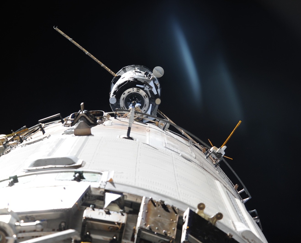 le cargo Progress M21-M en approche (Photo: Oleg Artemyev, Roskosmos)