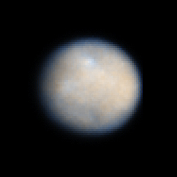 Photo de CERES prise par le télescope spatial HUBBLE en 2003 (Crédit: NASA , ESA , STScI)