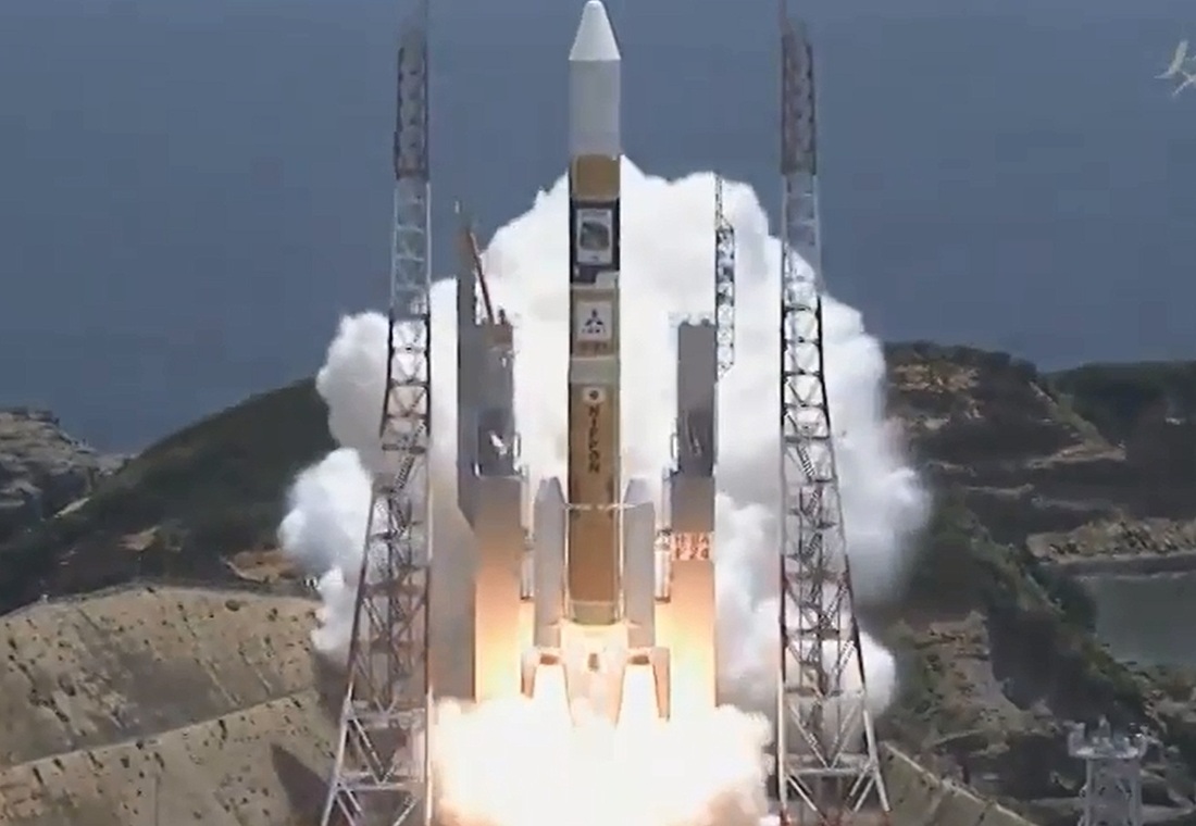 Décollage de la fusée HII-A du 24/05/14 (Source JAXA TV)