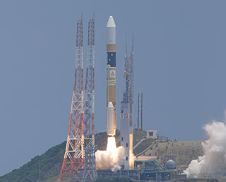 Décollage de la fusée HII-A du 24/05/14 (source twitter)