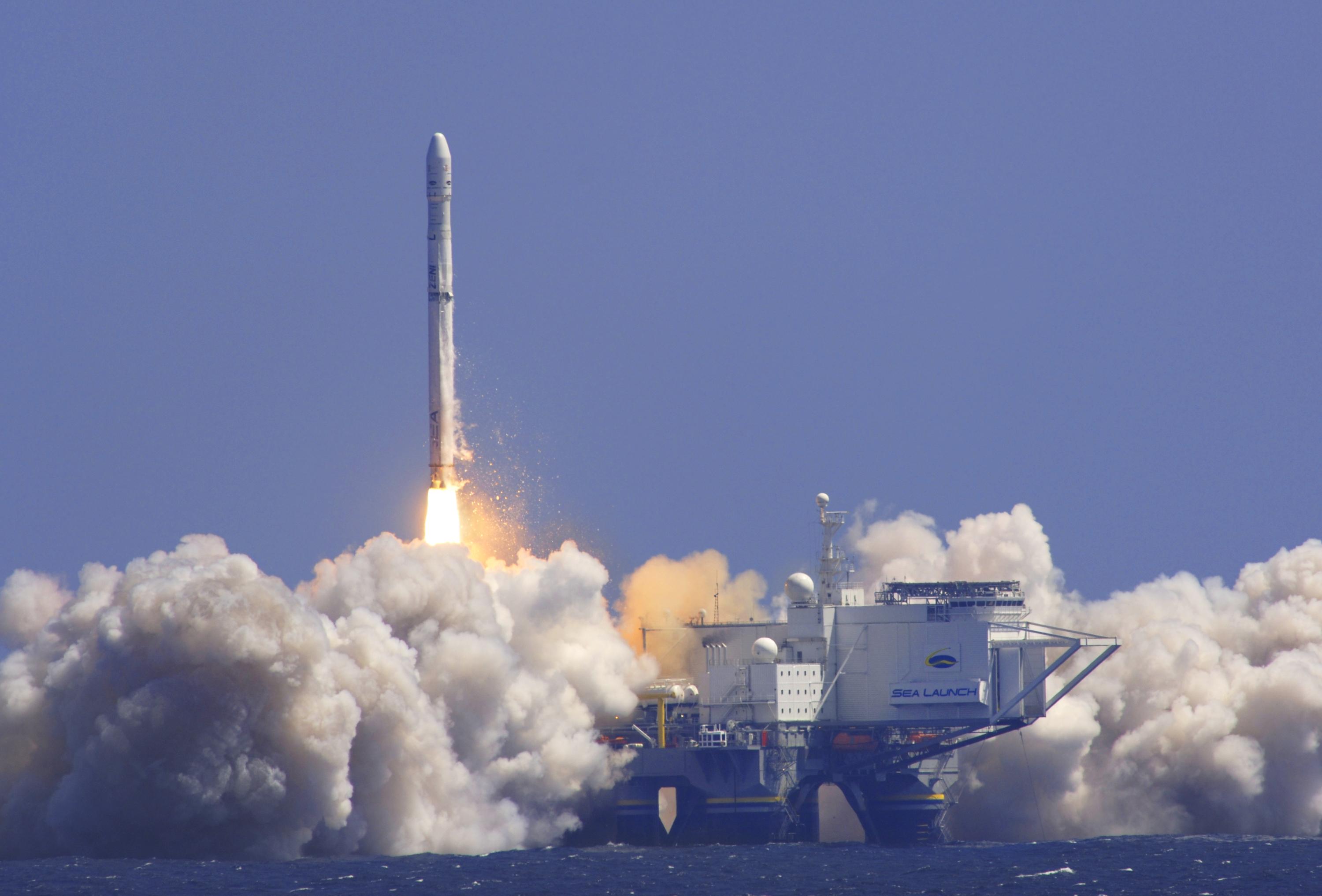 Lancement d'Eutelsat3B le 26/05/14 par Zenit 3SL (source Sea Launch)