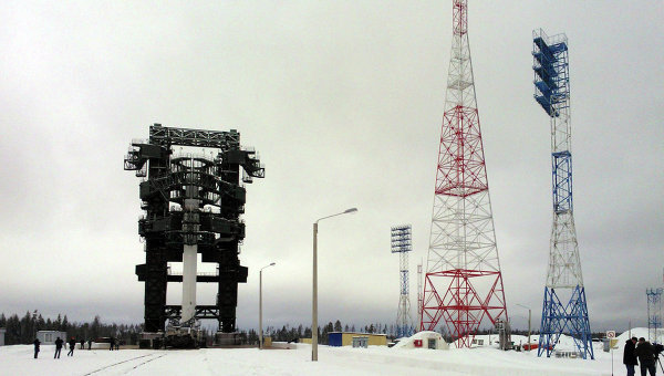 Le lanceur sur son pas de tir en avril 2014 (source Ria Novosti)