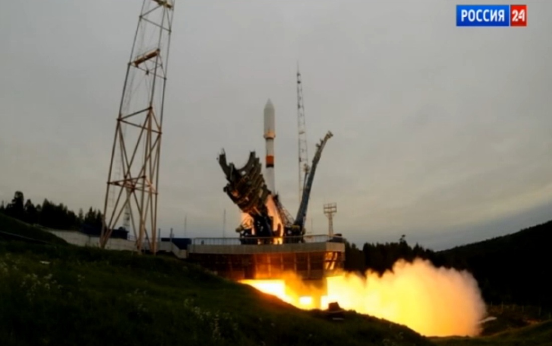 Décollage de la Soyouz emportant le Glonass (Photo: Rossiya 24)