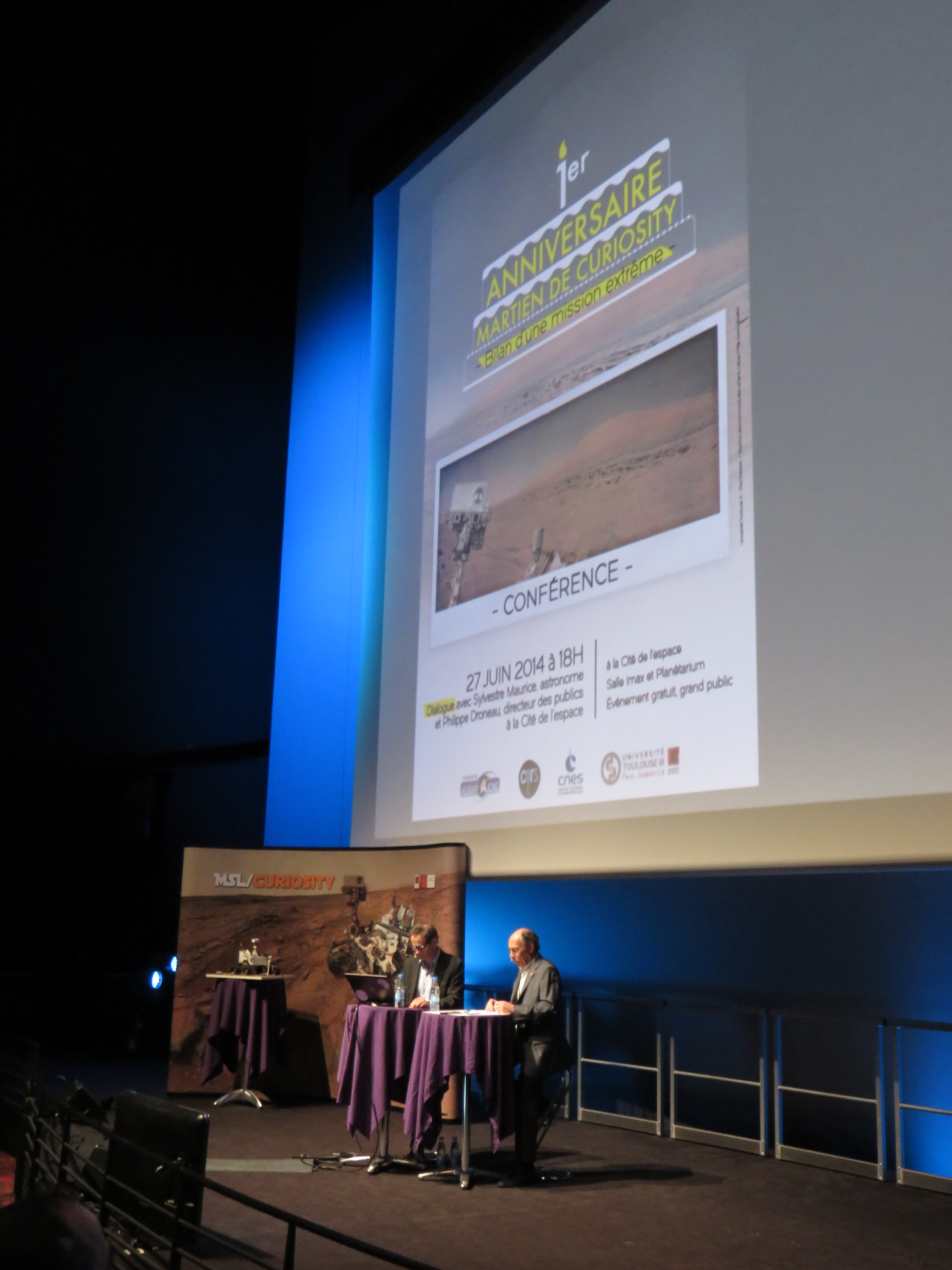 Conférence de Sylvestre Maurice sur 1 an martien de Curiosity