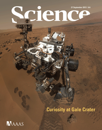 Curiosity en couverture de "Science" en septembre 2013