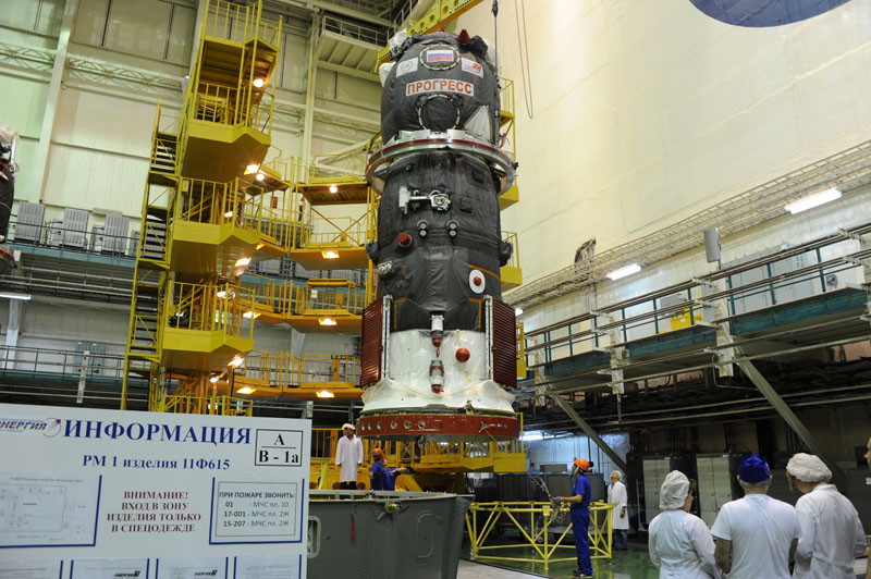 progress M24-M en préparation à Baïkonour (Photo: RSC Energia)