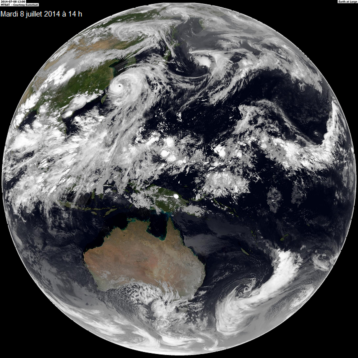 Image Meteosat (Crédit Eumetsat)
