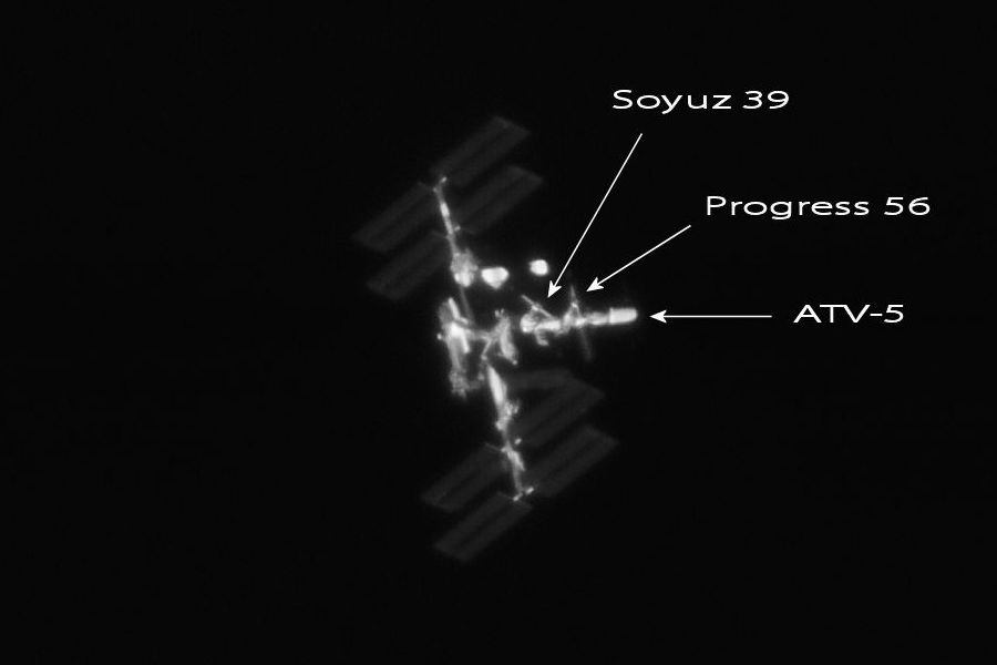 L'ISS - septembre 2014 (©Thierry Legault)