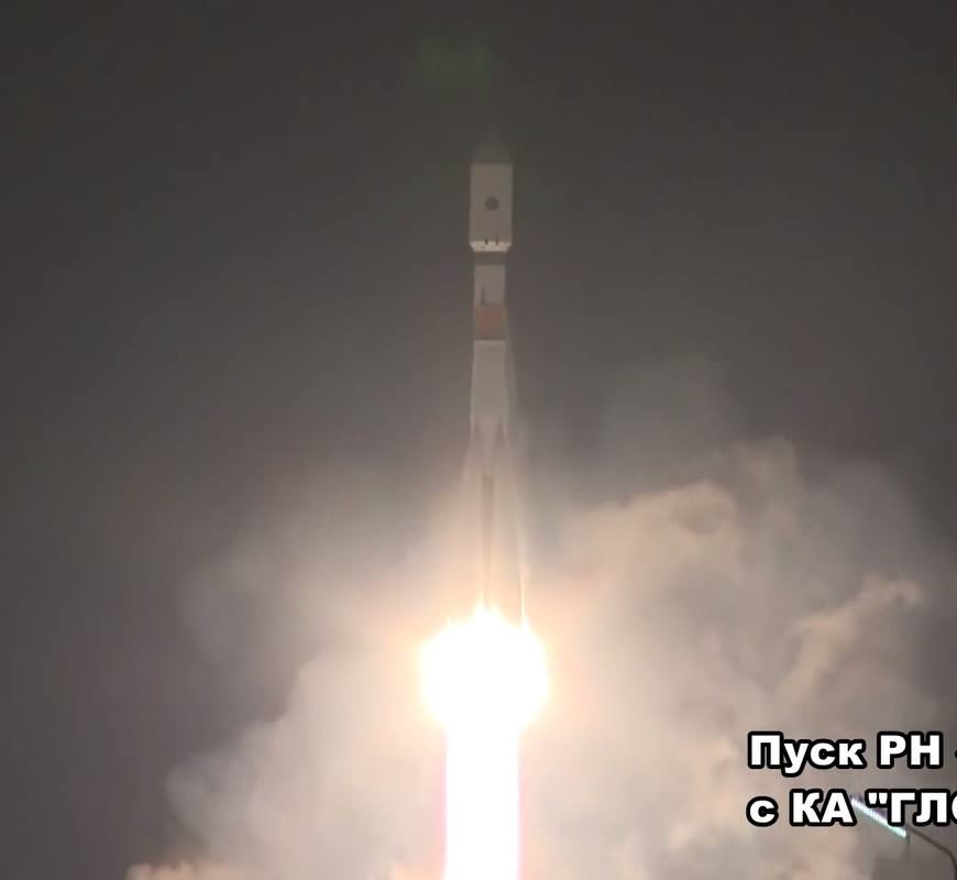 lancement du satellite Meridian-7 par une Soyouz le 30/10/14  (source Roscosmos)