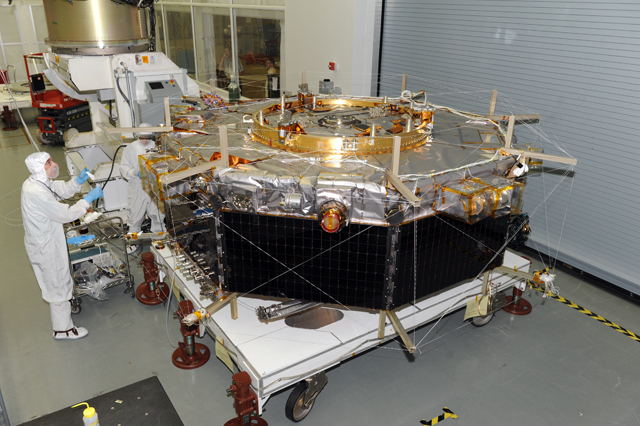 L'un des 4 satellites MMS (Photo: NASA Goddard)