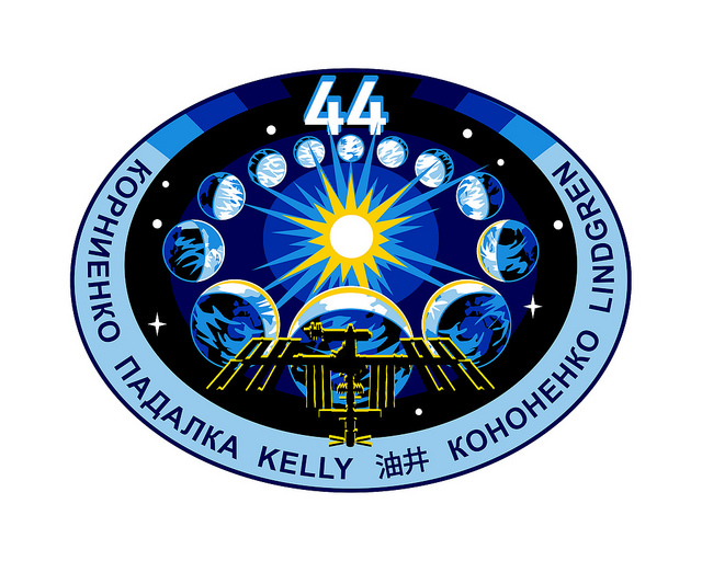 Logo de l'Expedition 44 de la Station Spatiale Internationale (source NASA)