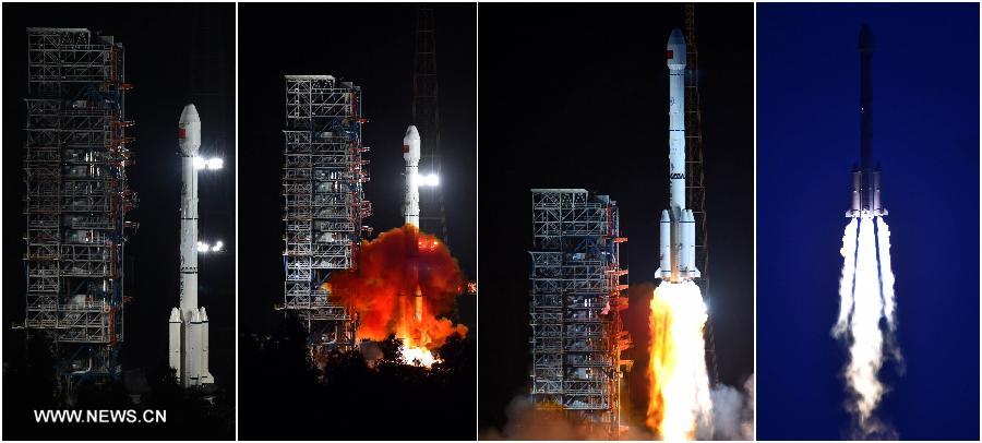 Lancement Long March 3B / Beidou le 25 juillet  (Credit Xinhua / Zhu Zheng)