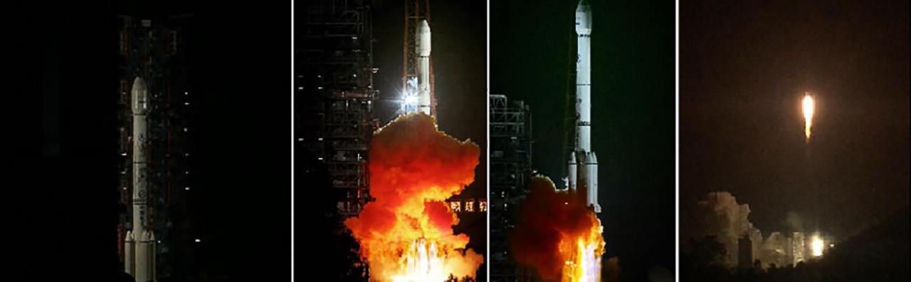 Lancement Long March 3B / APStar-9 le 15 octobre 2015. (Photo Credit: Chinanews.com/Weibo)