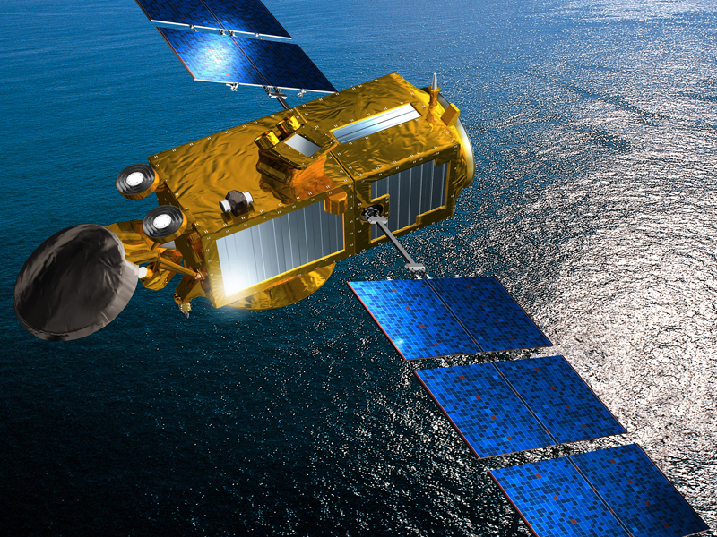 Illustration du satellite d’océanographie Jason 3 (source CNES)
