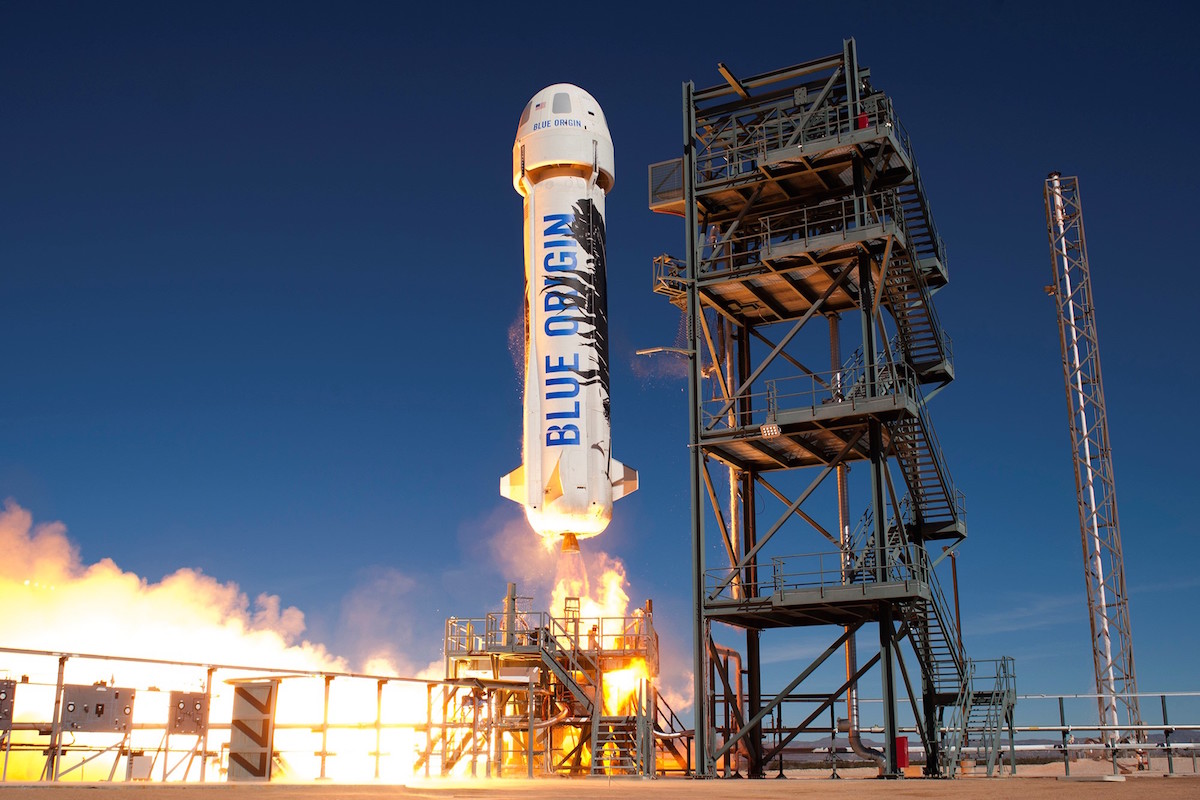 Le lanceur New Shepard de Blue Origin a décollé à nouveau le 22/01/16 (credit Blue Origin)