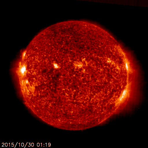 Le soleil par SOHO (credit LASCO/NRL SOHO)