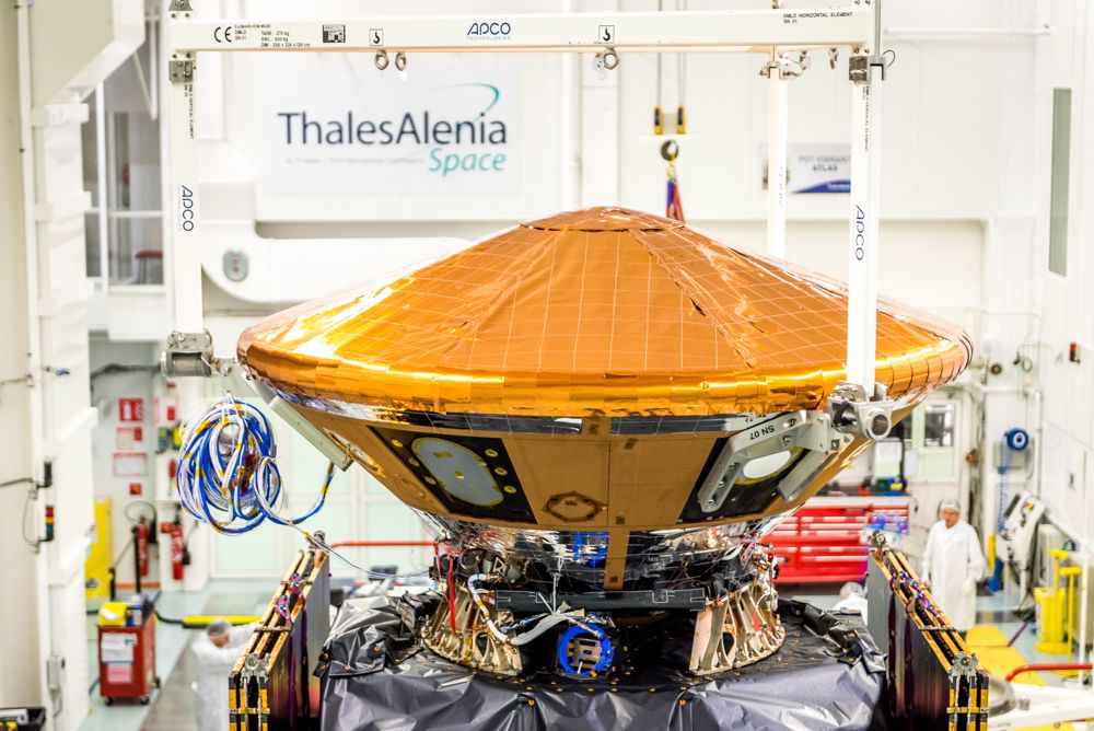 L'EDM ou module Schiaparelli de la mission ExoMars (credit TAS)