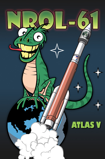 le poster du lancement Atlas 5 / NROL-61 (credit NRO)