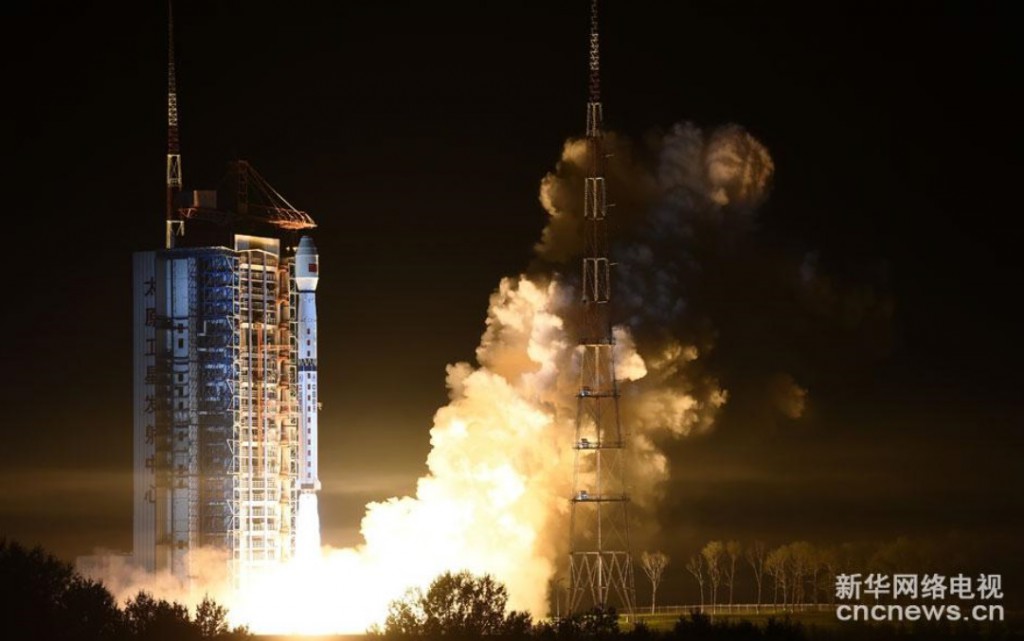 Lancement Long March 4C / Gaofen-10 le 31/08/2016 (Credit: Xinhua)