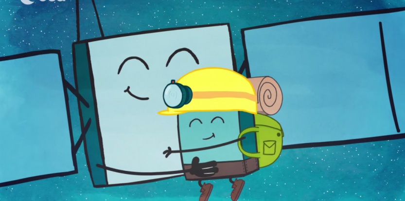 Novembre 2014, dernier adieu de la sonde Rosetta à l'atterrisseur Philae avant séparation (credit ESA)