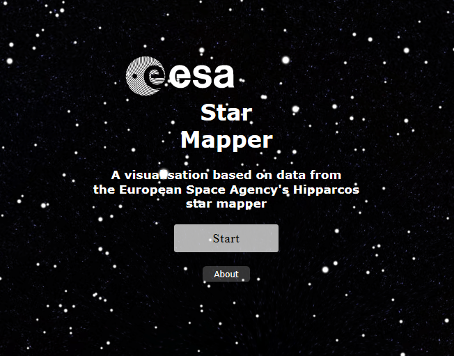 Acceuil de Star Mapper (capture d'écran)